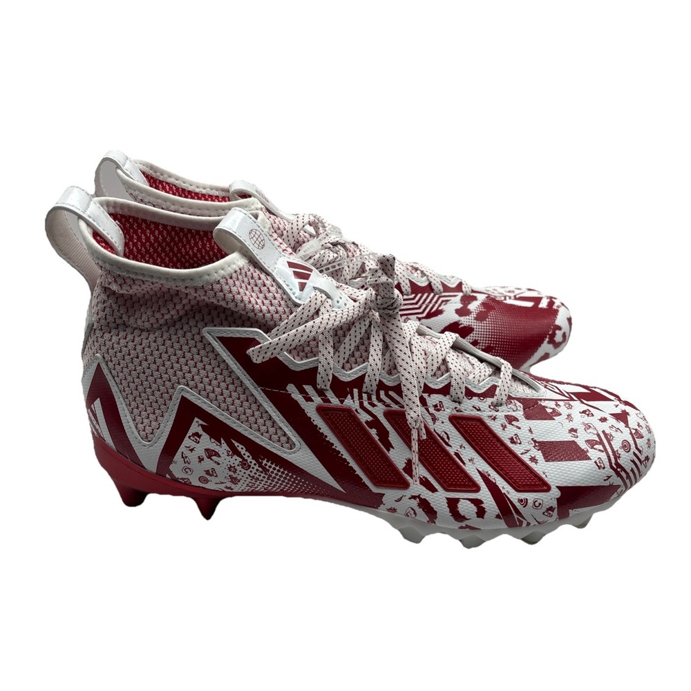 Adidas Freak 23-7V7 SMU Football Cleats White Red HP2441 Men Size 11 Brand New‎ - Picture 2 of 7
